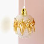 vintage LAMP glas messing MidCentury Murano retro Hotel Chic, Huis en Inrichting, Lampen | Hanglampen, Minder dan 50 cm, Glas