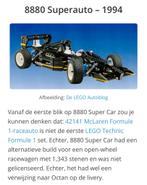 Technisch Lego 8880 B model 1994, Ophalen of Verzenden, Zo goed als nieuw