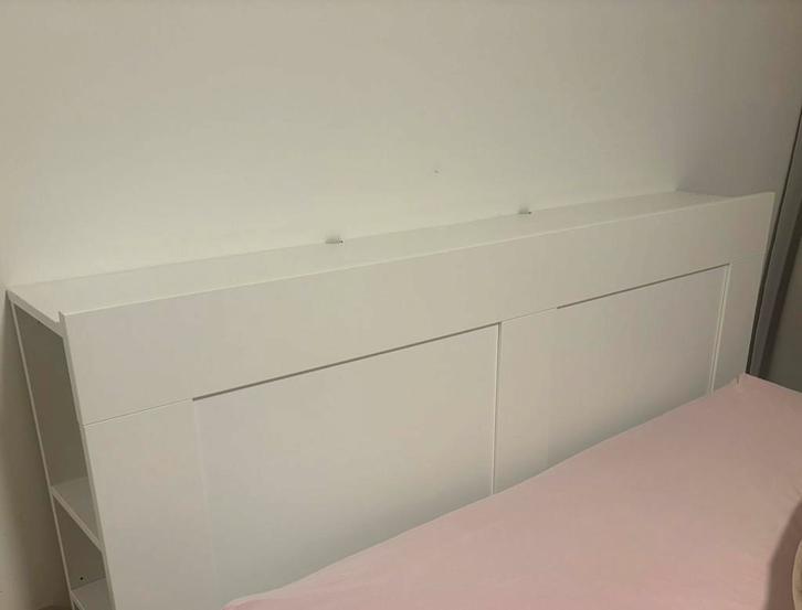 GRATIS AFHALEN - IKEA MALM BEDFRAME 160 cm, Huis en Inrichting, Slaapkamer | Bedden, Zo goed als nieuw, Tweepersoons, 160 cm, Hout