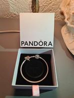 Pandora Snowflake Clasp Bangle w/ Disney Ohana Lilo & Stitch, Gebruikt, Ophalen of Verzenden, Met bedels of kralen, Zilver