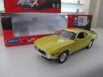 Welly Ford Mustang Geel, Ophalen of Verzenden, Nieuw, Auto, Overige merken