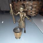 Koperen Afrikaans sculptuur beeldje, Verzamelen, Beelden en Beeldjes, Ophalen of Verzenden, Zo goed als nieuw