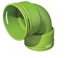 6x Ubbink Air Excellent 34C bocht 90, Doe-het-zelf en Verbouw, Ophalen of Verzenden, Nieuw, Ventilator en Afzuiger
