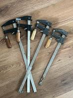 Vier gebruikte lijmklemmen 60x300 mm, Antiek en Kunst, Antiek | Gereedschap en Instrumenten, Ophalen of Verzenden