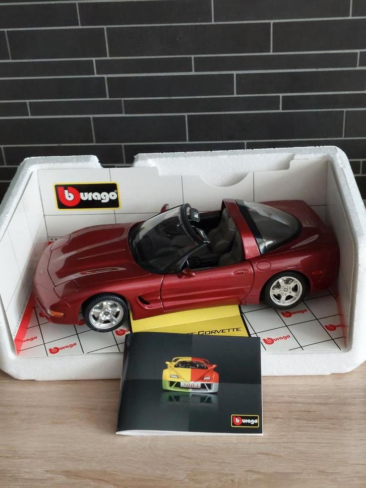 Bburago 1:18 Chevrolet Corvette Targa - in doos, Hobby en Vrije tijd, Modelauto's | 1:18, Nieuw, Auto, Bburago, Ophalen of Verzenden