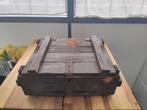 Leger kist hout voor Gak-81 granaten, Huis en Inrichting, Woonaccessoires | Kisten, Minder dan 50 cm, Gebruikt, 50 tot 100 cm