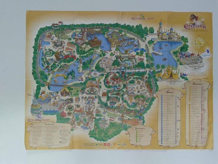 Efteling plattegrond 2008, Verzamelen, Efteling, Gebruikt, Gebruiksvoorwerp, Ophalen