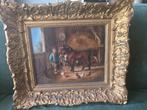 Mooi stal tafereel. Gesigneerd 1854, Antiek en Kunst, Kunst | Schilderijen | Klassiek, Ophalen of Verzenden