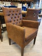 *ACTIE* Landelijke Eetkamerstoel Bianca Stel Zelf Samen (18), Huis en Inrichting, Stoelen, Ophalen of Verzenden, Nieuw, Stof, Landelijke eetkamerstoelen capiton knoopjes leer stof velvet