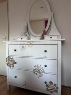 Toilettafel met spiegel, Huis en Inrichting, Ophalen, Gebruikt, 100 tot 150 cm, Landelijk