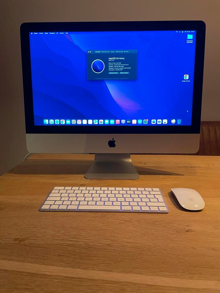 Apple iMac 21,5 inch (Late 2015), Computers en Software, Apple Desktops, Zo goed als nieuw, iMac, HDD en SSD, 3 tot 4 Ghz, 8 GB