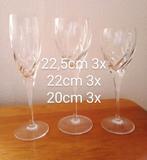 9 Kristallen Glazen Toscane, Ophalen of Verzenden