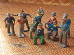 Tien cowboys mooie oud speelgoed uit Engeland van tin., Antiek en Kunst, Antiek | Speelgoed, Ophalen of Verzenden