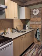 keukenblok, koelkast, afzuigkap, inductie kookplaat, Huis en Inrichting, Keuken | Keukenelementen, Ophalen, Gebruikt, Minder dan 100 cm