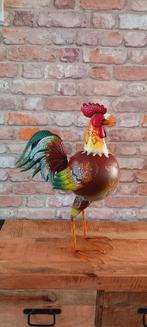 NIEUW:grote 53cm kip met een waxinelichthouder tuindecoratie, Nieuw, Ophalen of Verzenden, Metaal