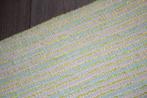 stof grof geweven / Tweed - geel/blauw/roze #3760, Hobby en Vrije tijd, Stoffen en Lappen, Overige materialen, 120 cm of meer