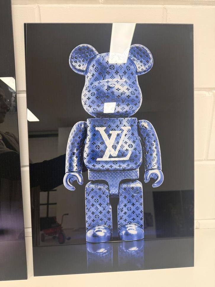 Prachtige LV bear plexiglas schilderij, Antiek en Kunst, Kunst | Schilderijen | Modern, Ophalen of Verzenden