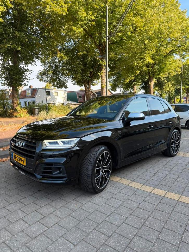 Audi SQ5 zwart Quattro 3.0 V6T 2018 trekhaak PANO!, Auto's, Audi, Particulier, SQ5, 4x4, ABS, Achteruitrijcamera, Adaptieve lichten