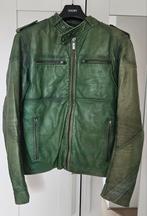 Groene Goosecraft Biker Leren Jas - Maat S, Goosecraft, Ophalen of Verzenden, Zo goed als nieuw, Groen