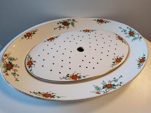 Supergrote Engelse schaal met treef. CROWN FORD., Antiek en Kunst, Antiek | Schalen, Ophalen of Verzenden