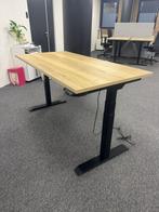 Zit/sta bureau E met 3jaar GARANTIE 160x80cm incl kabelgoot, Ophalen of Verzenden, Elektrisch, Gebruikt