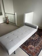 Grijs/beige Daybed met Zwarte Poten, Ophalen, Overige maten, Zo goed als nieuw, Metaal