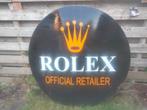 Unieke emaille reclamebord rolex mega groot, Verzamelen, Merken en Reclamevoorwerpen, Ophalen, Gebruikt, Reclamebord