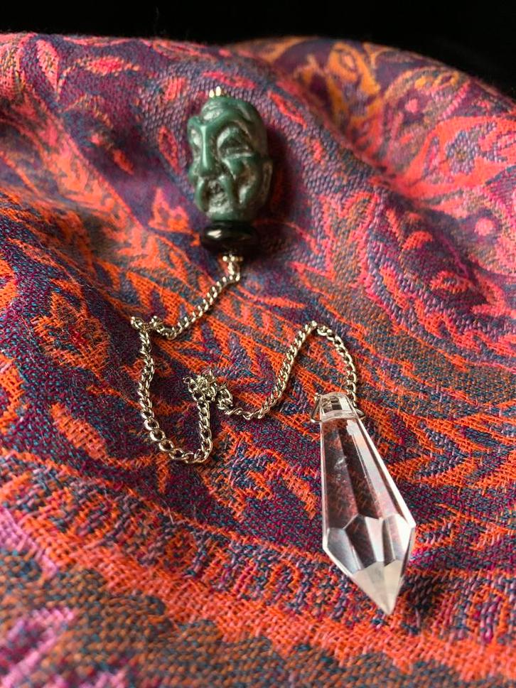 Pendel git vintage wisdom magie inzicht power uniek, Sieraden, Tassen en Uiterlijk, Edelstenen, Nieuw, Ophalen of Verzenden