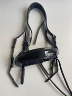 Bridle2fit stang en trens hoofdstel lak neusriem zwart full, Ophalen of Verzenden, Zo goed als nieuw, Dressuur