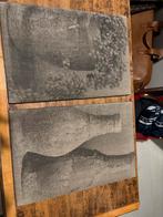 Twee Stoffen Schilderijtjes, Huis en Inrichting, Woonaccessoires | Schilderijen, Tekeningen en Foto's, Ophalen, Gebruikt, Schilderij