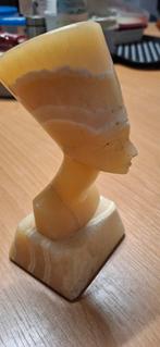 Egyptisch marmeren buste koningin farao, Ophalen of Verzenden