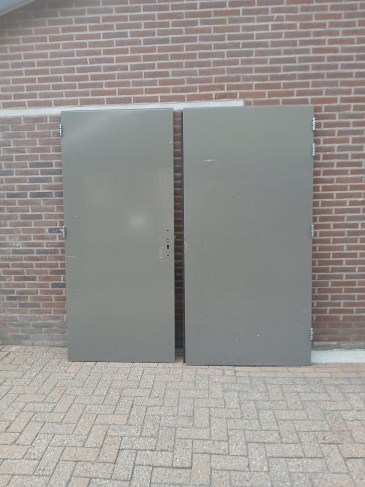 Set openslaande dichte deuren nieuw (nr9), Doe-het-zelf en Verbouw, Deuren en Horren, Nieuw, Buitendeur, 200 tot 215 cm, 120 cm of meer