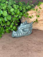 Groene jaspis draak, Verzamelen, Mineralen en Fossielen, Ophalen of Verzenden, Mineraal