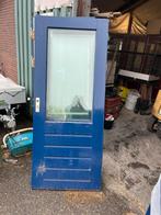 Hard houten berging schuur balkon keukendeur, Ophalen, Zo goed als nieuw, Buitendeur, 200 tot 215 cm