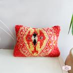 Marokkaanse Berber kussen, Verzenden, Nieuw, Rood, Rechthoekig