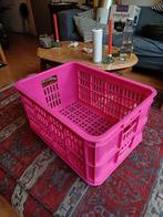 Fietskrat roze, Ophalen, Zo goed als nieuw, Fietskrat