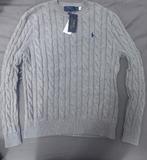 Polo Ralph Lauren Kabeltrui M/L Nieuw Katoen, Kleding | Heren, Truien en Vesten, Ophalen of Verzenden, Nieuw, Maat 48/50 (M), Grijs