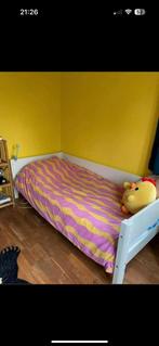Flexa Wit Bed met Uitvalbescherming, Huis en Inrichting, Slaapkamer | Bedden, Ophalen, Gebruikt, 90 cm, Eenpersoons