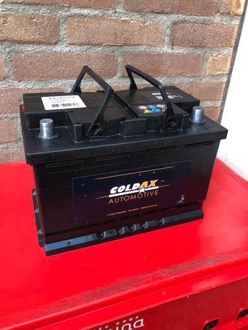 COLDAX 74 Ah accu/batterij getest 100% goede startaccu beschikbaar voor biedingen