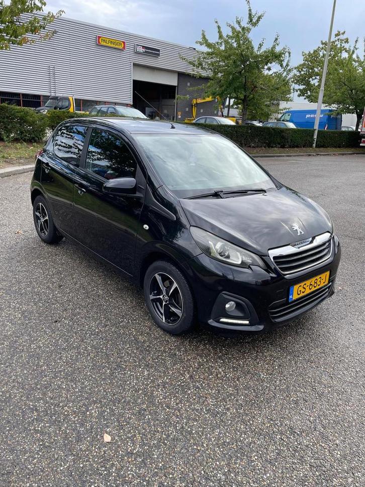 Peugeot 108 1.0 12V E-vti 51KW 5DR 2015 Zwart, Auto's, Peugeot, Particulier, Benzine, A, Hatchback, Handgeschakeld, Origineel Nederlands
