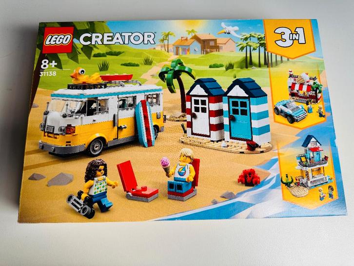Nieuw/Sealed Lego Creator 3in1 Strandkampeerbus (31138), Kinderen en Baby's, Speelgoed | Duplo en Lego, Nieuw, Lego, Complete set