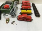 1306 MET 3 ESSO ROOD WAGONS 1 SHELL WAGON RAILS TRAFO, Hobby en Vrije tijd, Modeltreinen | H0, Gelijkstroom, Verzenden, Fleischmann