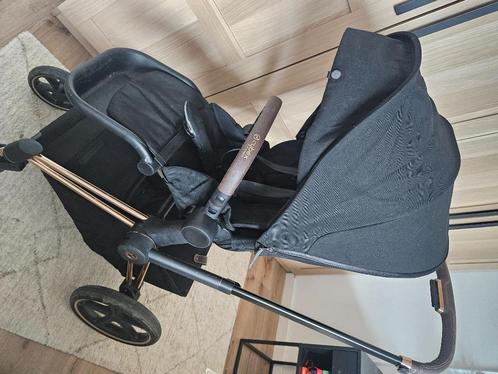 Cybex Priam 4 Kinderwagen 2-in-1 - Rosegold - Sepia Black, Kinderen en Baby's, Kinderwagens en Combinaties, Zo goed als nieuw