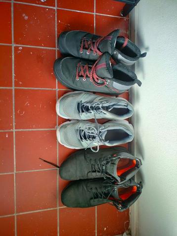 Used shoes, 3 pairs 44 beschikbaar voor biedingen