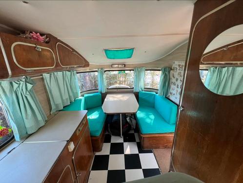 Constructam Coral 1 uit 1969, Caravans en Kamperen, Caravans, Particulier, tot en met 4, 500 - 750 kg, Treinzit, Overige merken