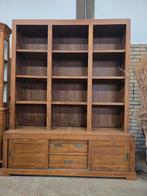 Prachtige boekenkast / wandkast /bibliotheekkast /buffetkast, Ophalen, 200 cm of meer, 150 tot 200 cm, Teakhout