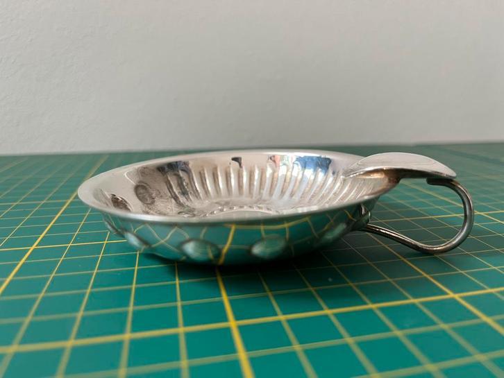Zilveren wijnproefschaaltje - tastevin, Antiek en Kunst, Antiek | Goud en Zilver, Zilver, Ophalen of Verzenden