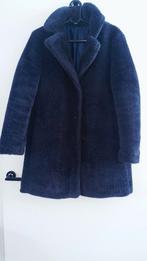 Blauwe teddy jas verborgen sluiting gevoerd izgs, Ophalen of Verzenden, Zo goed als nieuw, Maat 46/48 (XL) of groter, Blauw