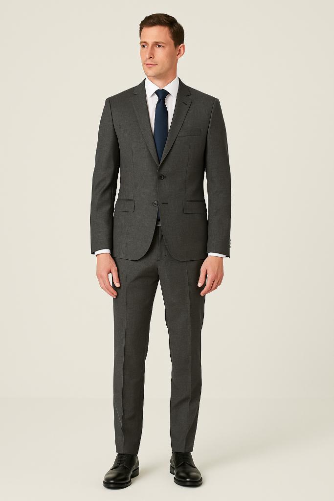 WE Pak – Grijs – Zo goed als nieuw, Kleding | Heren, Kostuums en Colberts, Zo goed als nieuw, Maat 48/50 (M), Grijs, Ophalen of Verzenden