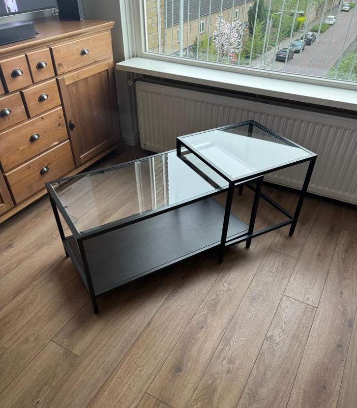 Salontafel set VITTSJÖ IKEA, Huis en Inrichting, Tafels | Salontafels, Gebruikt, Minder dan 50 cm, 50 tot 100 cm, Minder dan 50 cm